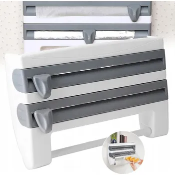 Zásobník na fólie a utěrky 3v1, držák na kuchyňské role