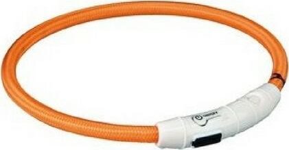 Trixie Svítící kroužek USB na krk Oranžový 7 mm délka XS-S 35 cm | Krmivo pro psy