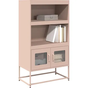 Příborník do zásuvky Skříň highboard růžová 68x39x123 cm ocel - 8721158372031