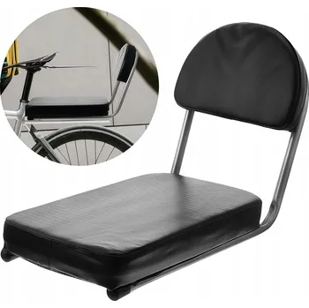 Polštář CYKLISTICKÝ POLŠTÁŘ NA ZADNÍ SEDAČKU PRO DĚTI S OPĚRKOU ČERNÝ