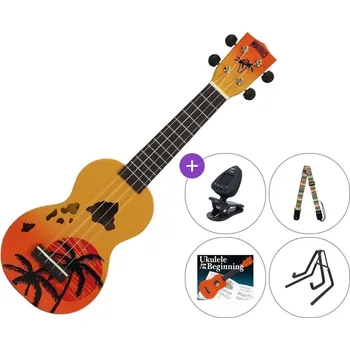 Strunný nástroj Mahalo Hawaii SET Hawaii Orange Burst Sopránové ukulele