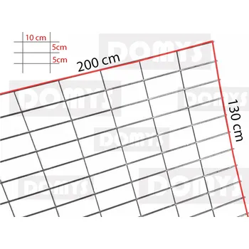 gabiony DOMYS GABIONOVÁ SÍŤ 200x130cm (10x2,5cm)