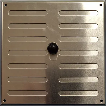 Větrací mřížka Větrací mřížka 19x19 cm uzavíratelná HLINÍK