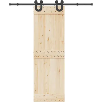 Nábytkové kování Sada příslušenství pro posuvné dveře 183 cm ocelová černá - 8721102849312