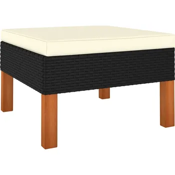 Zahradní pohovka Podnožka polyratan a masivní eukalyptové dřevo - 8720286208205