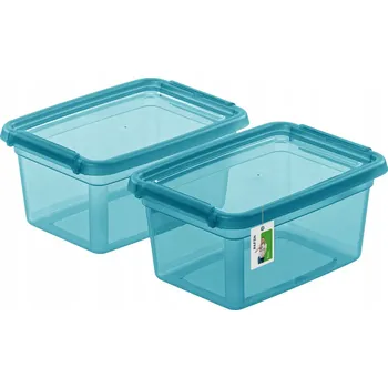 Dóza na potraviny Sada barevných dóz BaseStore 2x 1,5L na uskladnění potravin