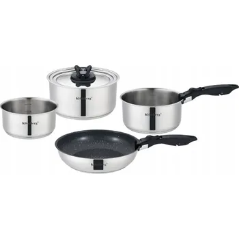 Sada nádobí Sada hrnců KlönBerg PREMIUM nerezová ocel , 6dílná, s odnímatelnou rukojetí