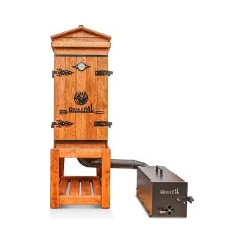 Udírna GRILLPAL dřevěná udírna Profi Smoker střední 201 l, barva teak + doprava zdarma!