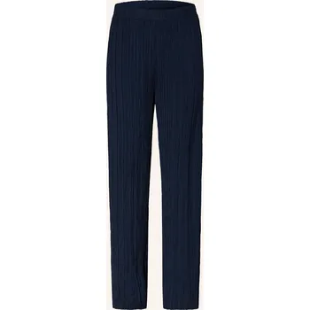 Dámské kalhoty S.Oliver Red Dívčí Kalhoty Marlene S Plisováním, tmavě modrá,...