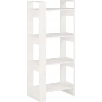 Knihovna Bílá knihovna z masivního borovicového dřeva 60 x 35 x 125 cm