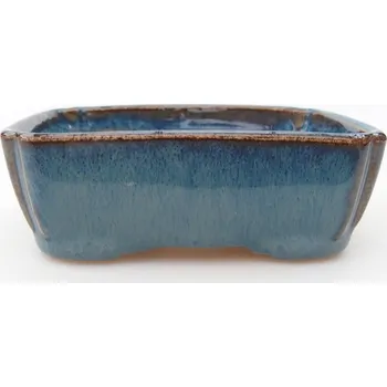 Květináč Mini bonsai miska 9 x 7 x 3 cm modrá