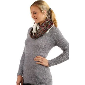 Šála TopMode Nádherný oboustranný šátek s kožíškem 175170