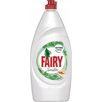 Prostředek na mytí nádobí Fairy Sensitive s vůní čajovníku a máty 0,9 l