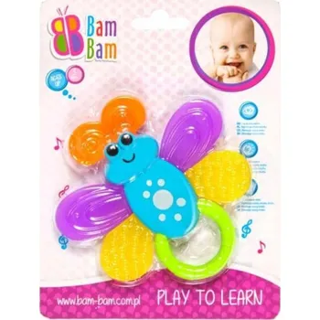 Smyslové kousátko BamBam, guma a plast, vícebarevné