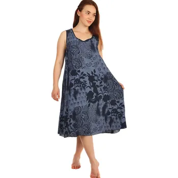 Dámské šaty TopMode Volné šaty s květinovým vzorem a krajkovou vsadkou - i pro plnoštíhlé 234268