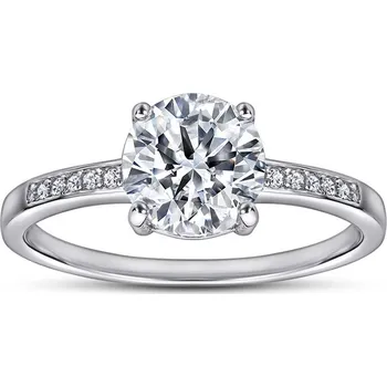 Prsten Stříbrný zásnubní prsten PAPRSEK Velikost prstenu: 10 (EU: 62-64) Ag 925; ≤2,3 g.