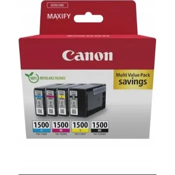 Canon inkoustové kazety do tiskáren PGI-1500 CMY BK