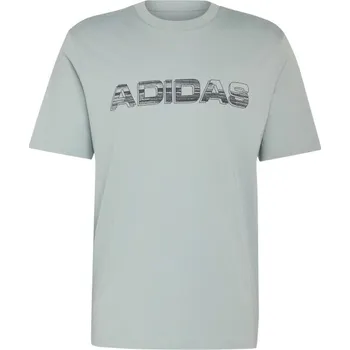 Pánské triko adidas DISTRESSED TEE M XL Světle zelená, Šedá