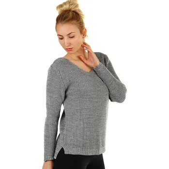 Dámský svetr TopMode Dámský pletený svetr s průstřihy na zádech 489529