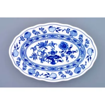 Nádobí Cibulák Dubí Mísa oválná 24cm - cibulový porcelán 10067