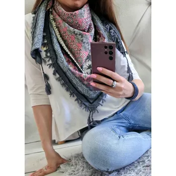 Šátek Šátek Sefaris šedorůžový