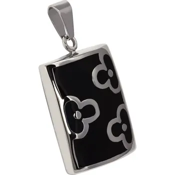 Přívěsek TopMode Přívěsek obdélníkový s květy 701932