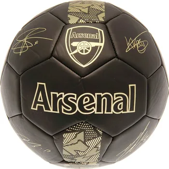 Fotbalový míč Arsenal FC Fotbalový míč Arsenal FC, černý, podpisy, vel. 5
