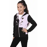 DÍVČÍ MIKINA NA ZIP S KAPUCÍ NOVINKA Barva: Fialková, Velikost: 146