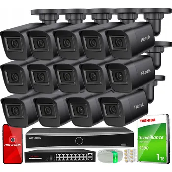 Bezpečnostní kamera SADA IP MONITORINGU 4MPX 14x VENKOVNÍ KAMERA POE HIKVISION HILOOK