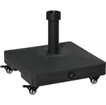 Stojan na slunečník s válečkem | černý