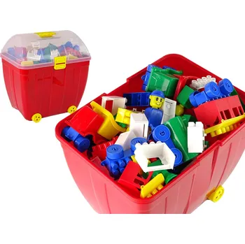 ostatní stavebnice Mamido Barevné kostky K2 ve velkém kufříku 280 kusů