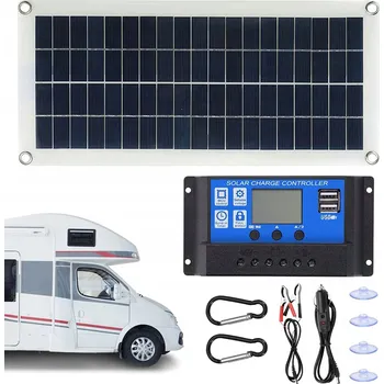 solární panel Polykrystalický solární panel 300 W 12 V s regulátorem 40 A a USB