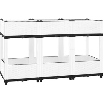 Vyvýšený záhon Vyvýšený záhon 120 x 40 x 71 cm polypropylen - 8720845672041