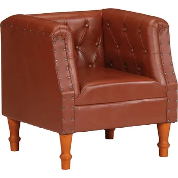 Křeslo Křeslo hnědé pravá kůže - 8719883826905