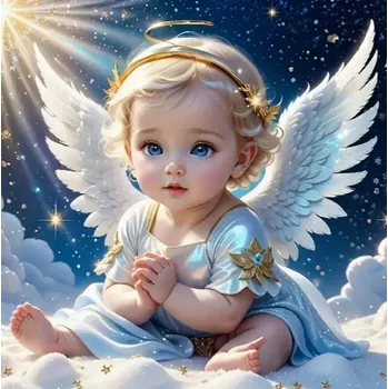 Diamantové malování Diamantové malování - Andělíček