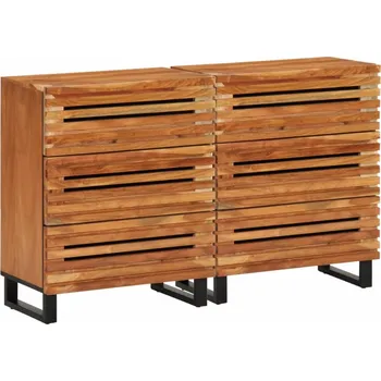 Příborník do zásuvky Příborníky 2 ks 60 x 34 x 75 cm masivní akáciové dřevo - 8721012988866