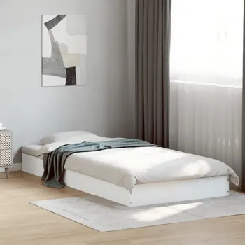 Postel Rám postele bílý 75 x 190 cm kompozitní dřevo - 8721102599385