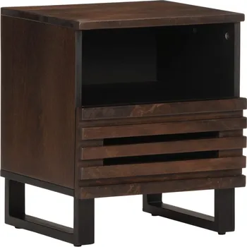 Příborník do zásuvky Noční stolek 40 x 34 x 46 cm masivní mangovníkové dřevo - 8721012489011