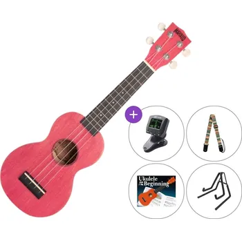 Ukulele Mahalo ML1CP SET Coral Pink Sopránové ukulele