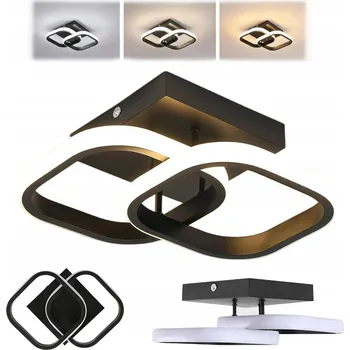 Stropní svítidlo LED do POKOJE STROPNÍ SVÍTIDLO 22W MODERNÍ ZÁVĚSNÝ LUSTR 3 BARVY SVĚTLA