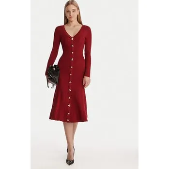 Dámské šaty Guess Úpletové šaty W6RK02 Z3700 Červená Regular Fit L