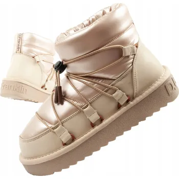 Dámská zimní obuv Dámské zimní sněhule D.Franklin vel.36, módní zateplené kotníkové boty, zlaté