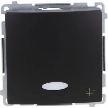 vypínač Křížový vypínač Klasik, Zápustný Kontakt Simon černý BMW7L.01/49