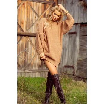 Dámský svetr TopMode Dámský oversize svetr s vlnou 754552