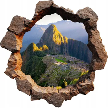 Obraz Dekorativní samolepka Samolepící do ložnice obývacího pokoje 80x79 cm Skalní okno