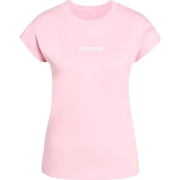 Dámské tričko Dámské tričko adidas LINEAR SJ TEE W 2XL Růžová, Bílá