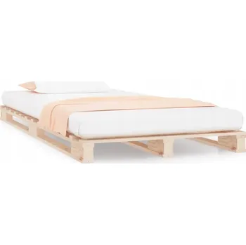 Postel Dřevěná postel z palet borovice 190 x 90 cm, neošetřená