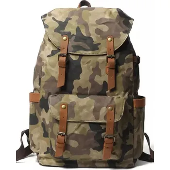 Městský batoh TopMode Maskáčový plátěný batoh 868548