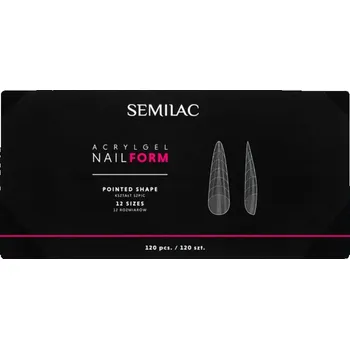 Semilac Accessories Acrylgel Nail Form šablony na nehty velikost Pointed 120 ks