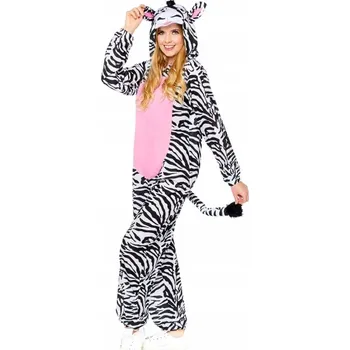 Karnevalový kostým Kostým pro dospělé Zebra Overal, vel XXL